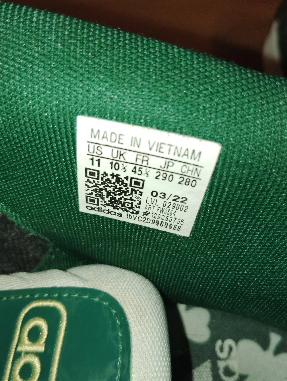 Adidas Pro Model 2G SVSM LeBron James Green Gold Shoes Size 11